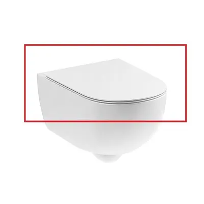 Крышка для унитаза soft-closing, Pin, белый матовый