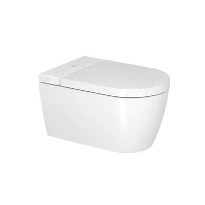 Подвесной унитаз Duravit Rimless для SensoWash + cиденье для унитаза-биде SensoWash Starck f Plus, белый; 378 x 574 мм