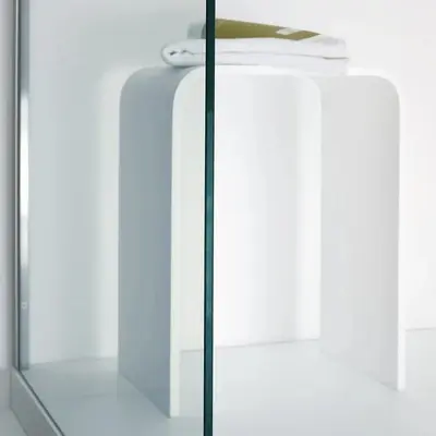 Табурет для душу Corian GLACIER WHITE 46 × 36 × 25 см.