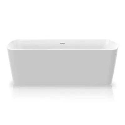 Ванна акрилова Knief Cosy зі щілинним переливом, White Glossy, 180×85×60 см