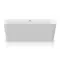 Ванна акрилова Knief Cosy зі щілинним переливом, White Glossy, 180×85×60 см