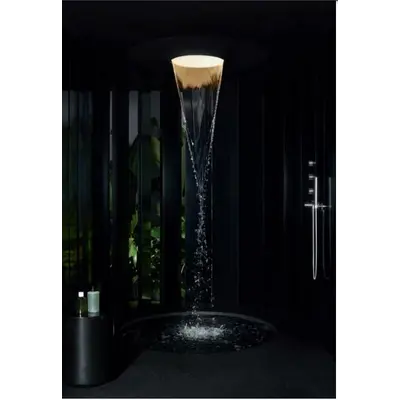 Комплект для душа AQUAMOON Experience Shower, верхній душ + змішувач зовнішня частина (platinum matt) + модуль підключення