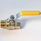 Кран шаровый для газа SANTAN Professional 605, 3/4" наружный-внутренний, желтая ручка