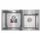 Набір Mixxus SET-7843D-220x1.0-Satin (мийка + змішувач + диспенсер + сушка для посуду) (MX0583)