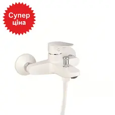 АКЦИЯ Смеситель для ванны Santan KEVON CHIC 81BC8150 White с душевым гарнитуром