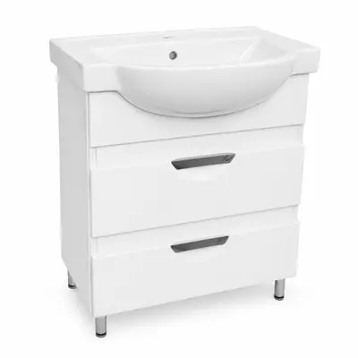 Шкаф комодный Лион 65/2 с умывальником COLO Freja 65