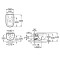 Чаша підвісного унітазу MERIDIAN-N Rimless+сидіння Slim, повільне падіння ROCA