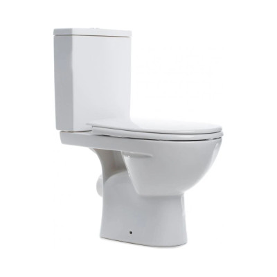 Унитаз-компакт KOLO Status горизонтальный выпуск с крышкой Duroplast Soft close Click2Clean