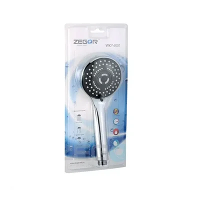 Лейка для душа ZEGOR WKY 6001, 3 режима, в блистере 
