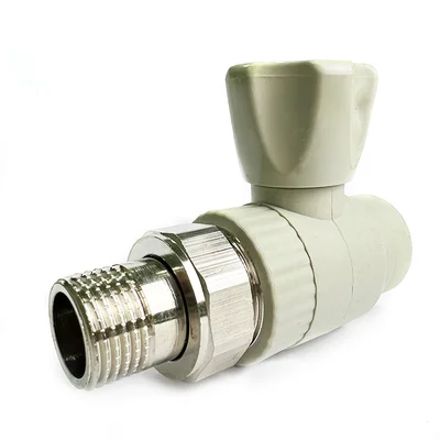 Кран радиаторный PP-R SANTAN Profi 20х1/2" прямой шаровый с накидной гайкой 
