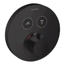 SHOWER SELECT COMFORT S термостат для 2х потребителей, СМ, цвет чёрный матовый