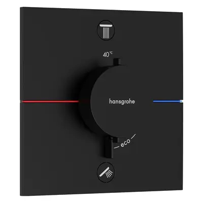 SHOWERSELECT COMFORT E термостат для 2 потребителей, скрытый монтаж, цвет черный матовый