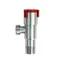 Кран кутовий AQUASTRONG V2 Red 1/2 х 1/2, V200 нержавійка