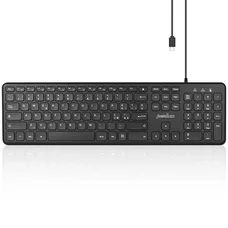 Дротова клавіатура Perixx PERIBOARD-201, usb-кабель 