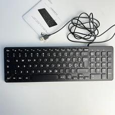 Проводная клавиатура Perixx PERIBOARD-333 с подсветкой, usb-кабель, итальянская раскладка 