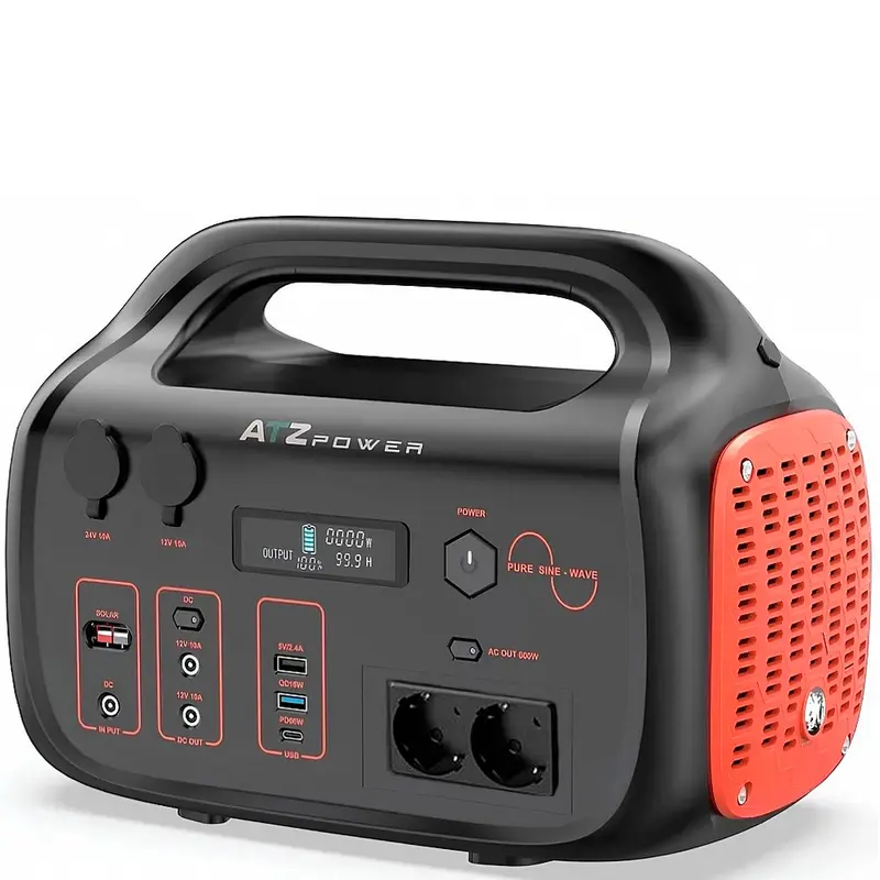 Портативная зарядная станция ATZ Power 600W 642.6Wh, Lithium-ion Портативная зарядная станция ATZ Power 600W 642.6Wh, Lithium-ion