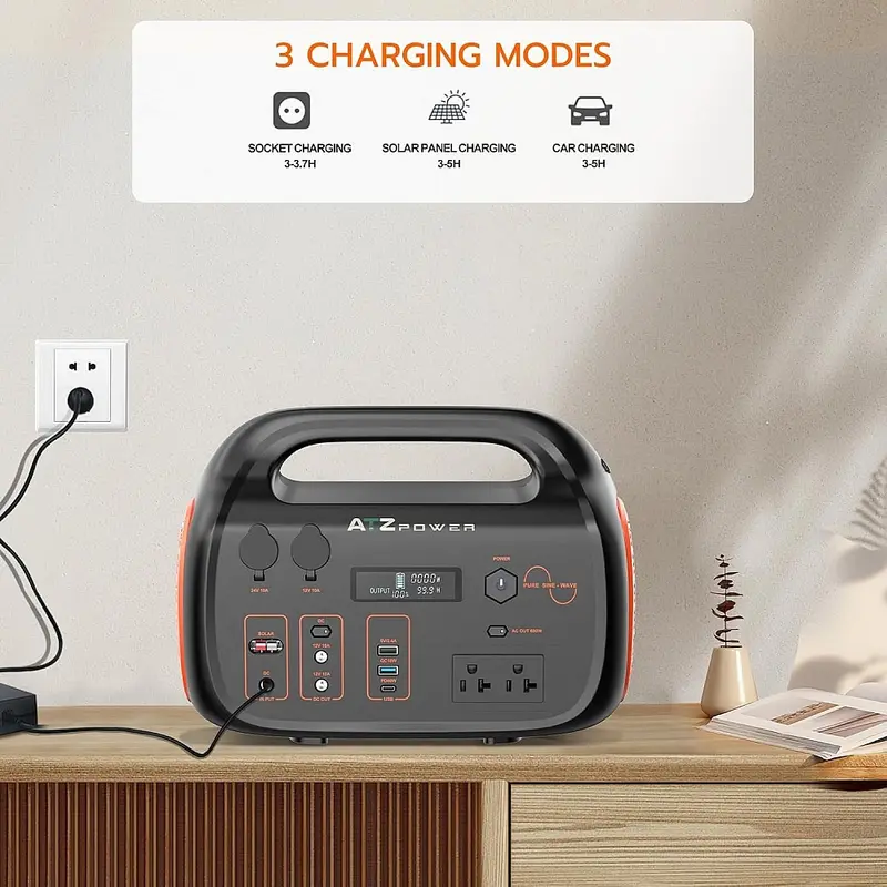Портативная зарядная станция ATZ Power 600W 642.6Wh, Lithium-ion Портативная зарядная станция ATZ Power 600W 642.6Wh, Lithium-ion