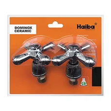 Ручки з кранбуксами HAIBA 1/2" кераміка 