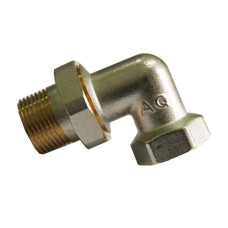 Згін-американка AQUAVITA 1/2" кутовий AQ, нікель