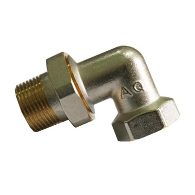Сгон-американка AQUAVITA 1/2" угловой AQ, никель.