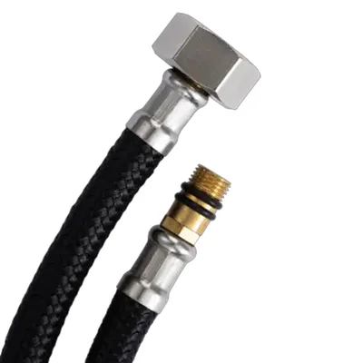 Шланг для воды AQUASTRONG NYLON M10х1/2'' короткий штуцер 150см