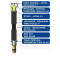 Шланг для воды AQUASTRONG NYLON M10х1/2'' короткий штуцер 100см