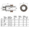 Муфта зажимная Gebo QА 1 1/2" (DN40) чугунная