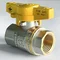 Кран кульовий для газу SANTAN PREMIUM 602, 1/2" внутрішній-внутрішній, жовтий метелик