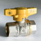 Кран шаровый для газа SANTAN PREMIUM 602, 1/2" внутренний-внутренний, желтая бабочка