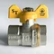 Кран шаровый для газа SANTAN Professional 602, 1/2" внутренний - внутренний, желтая бабочка