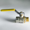 Кран шаровый для газа SANTAN Professional 605, 1/2" наружный-внутренний, желтая ручка