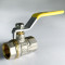 Кран шаровый для газа SANTAN Professional 600, 1/2" внутренний -внутренний, желтая ручка