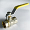 Кран шаровый для газа SANTAN Professional 600, 1/2" внутренний -внутренний, желтая ручка
