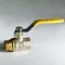 Кран кульовий для газу SANTAN 605, 1/2 " внутрішній-зовнішній, жовта ручка