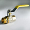 Кран шаровый для газа SANTAN 605, 1/2" внутренний –наружный, желтая ручка