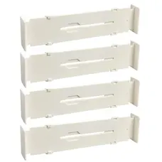 Розділювачі для ящиків, набір, пластикові, телескопічні