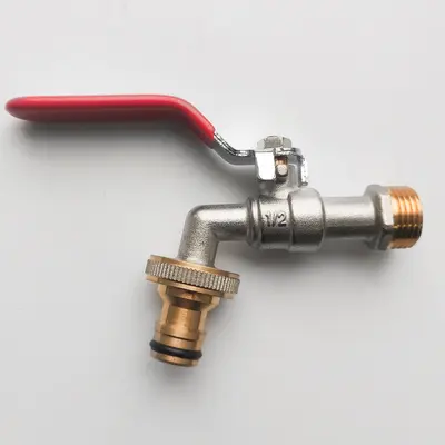 Кран поливочный AQUAVITA 1/2'' с коннектором  