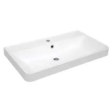 Умывальник AquaRodos Deep 75 см, прямоугольный, белый, искусственный камень