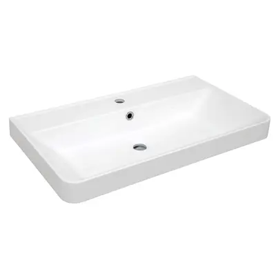 Умивальник AquaRodos Deep 75 см, прямокутний, білий, штучний камень