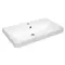 Умывальник AquaRodos Deep 75 см, прямоугольный, белый, искусственный камень