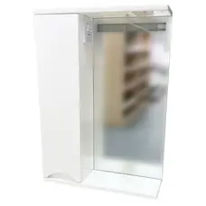 Шкаф подвесной с зеркалом ЛИОН 50 LED левый