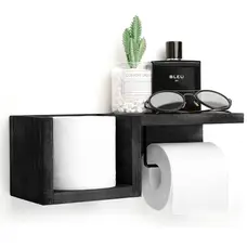 Настенная полка-органайзер, держатель для туалетной бумаги, держатель для полотенец, деревянный Roomber