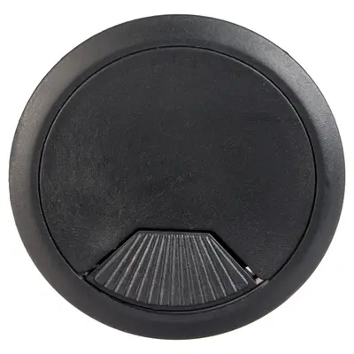 Заглушка для проводов с пружиной К-02, черная