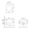 Унитаз подвесной MIXXUS PREMIUM ELLIPSE-0301-R ,RIMLESS