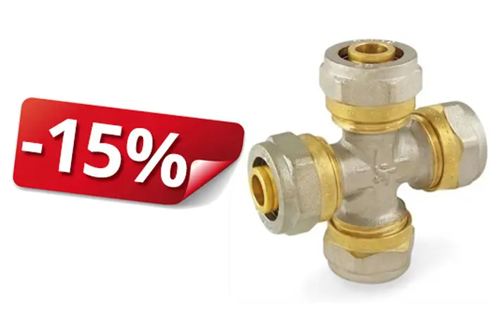 -15% на фитинги для металлопластиковых труб TM SANTAN