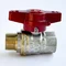 Кран кульовий для води SANTAN PREMIUM 607, 1/2", зовнішній-внутрішній, червоний метелик