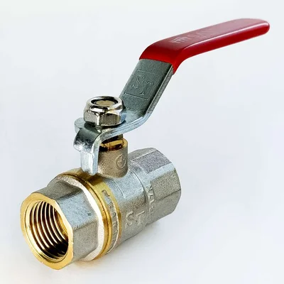 Кран шаровый для воды SANTAN PREMIUM 600,1/2" внутренний- внутренний, красная ручка