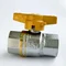 Кран кульовий для газу SANTAN PREMIUM 602, 3/4 " внутрішній-внутрішній, жовтий метелик