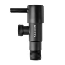 Кран кутовий Aquastrong D7 Black 1/2" х 1/2" D716 нержавіючий