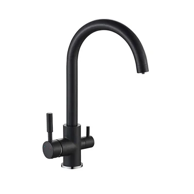 Смеситель для кухни MIXXUS PREMIUM MAFIN 021 black, на две воды
